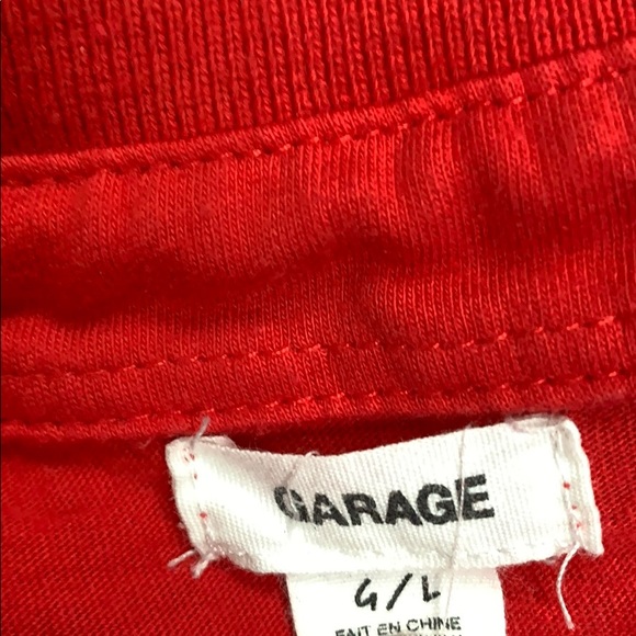 Striped half button up cropped tee - Picture 4 of 4